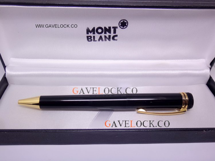 Mont blanc Replica Pens-Heritage Collection Special Edition Ballpoint Pen Black Gold